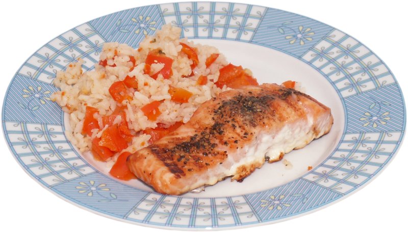 grillowany �oso� na grillu elektrycznym z ry�em